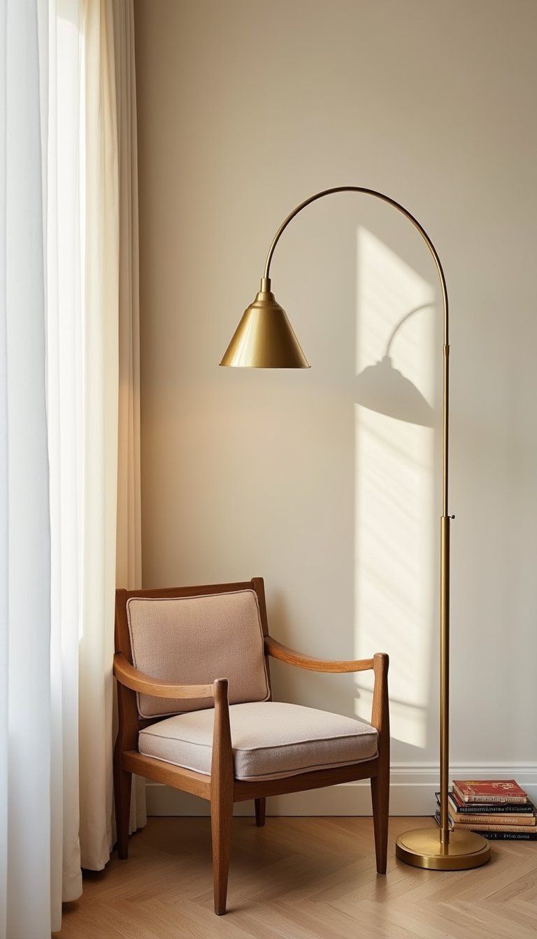 Sculptural Floor Lamp As Lighting Centerpiece