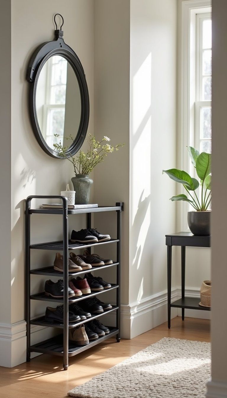 Rotating Shoe Carousel For Small Spaces