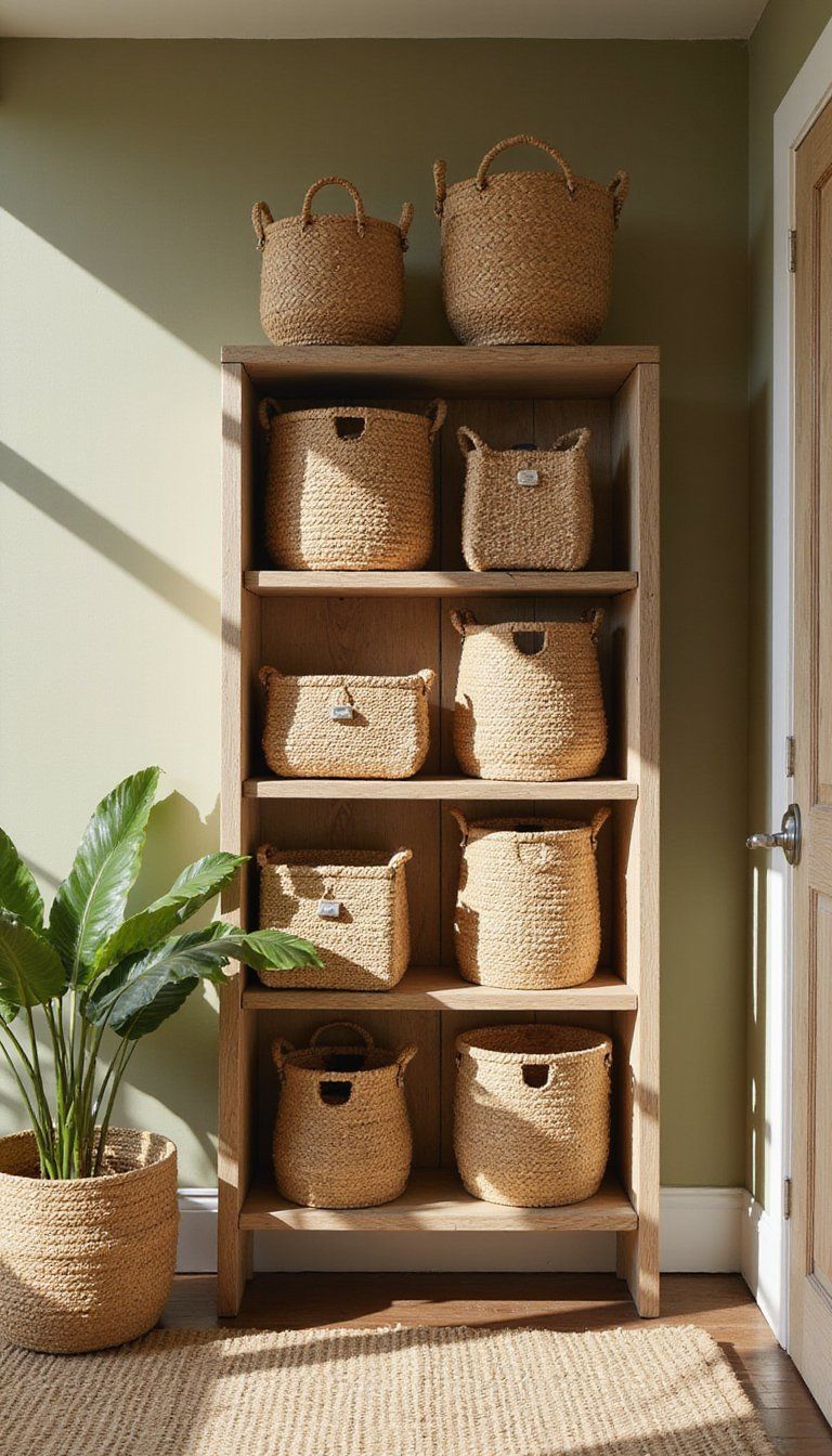 Woven Baskets And Bins For Casual Organization