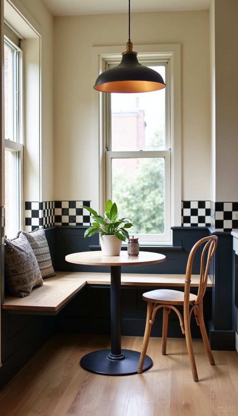 Checkerboard Painted Wall For Retro Modern Energy