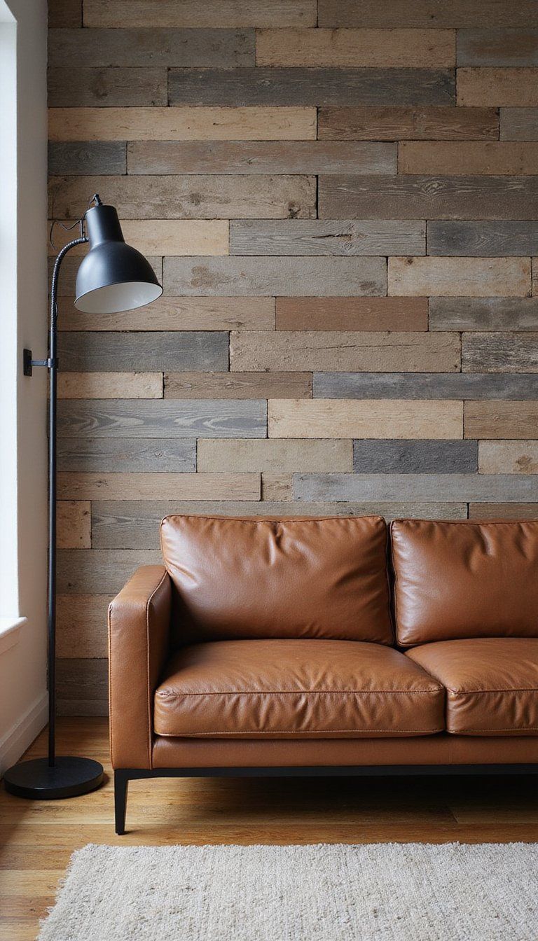 Reclaimed Wood Plank Wall For Cozy Rustic Charm