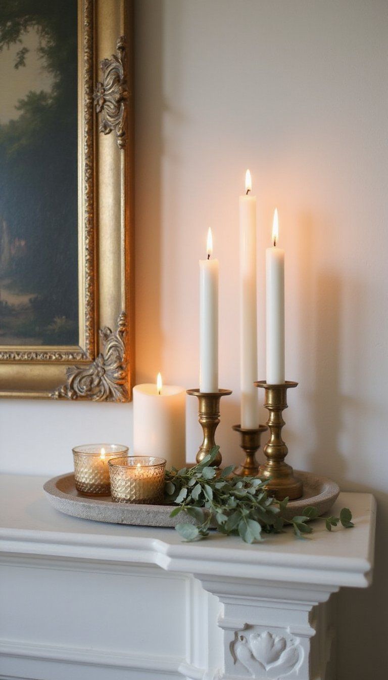 Clustered Candle Arrangements For Warm Glow