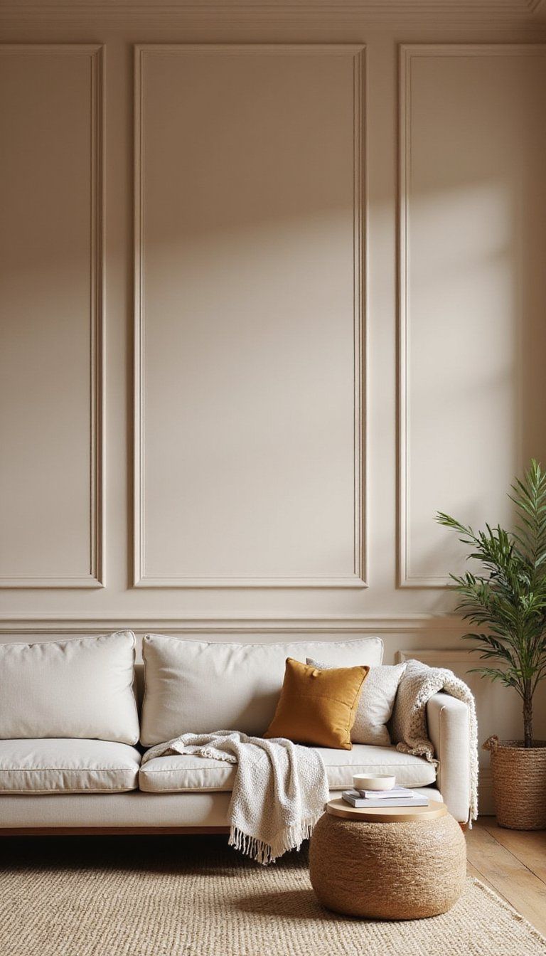 Shallow Fluted Wall Paneling For Cozy Living Rooms