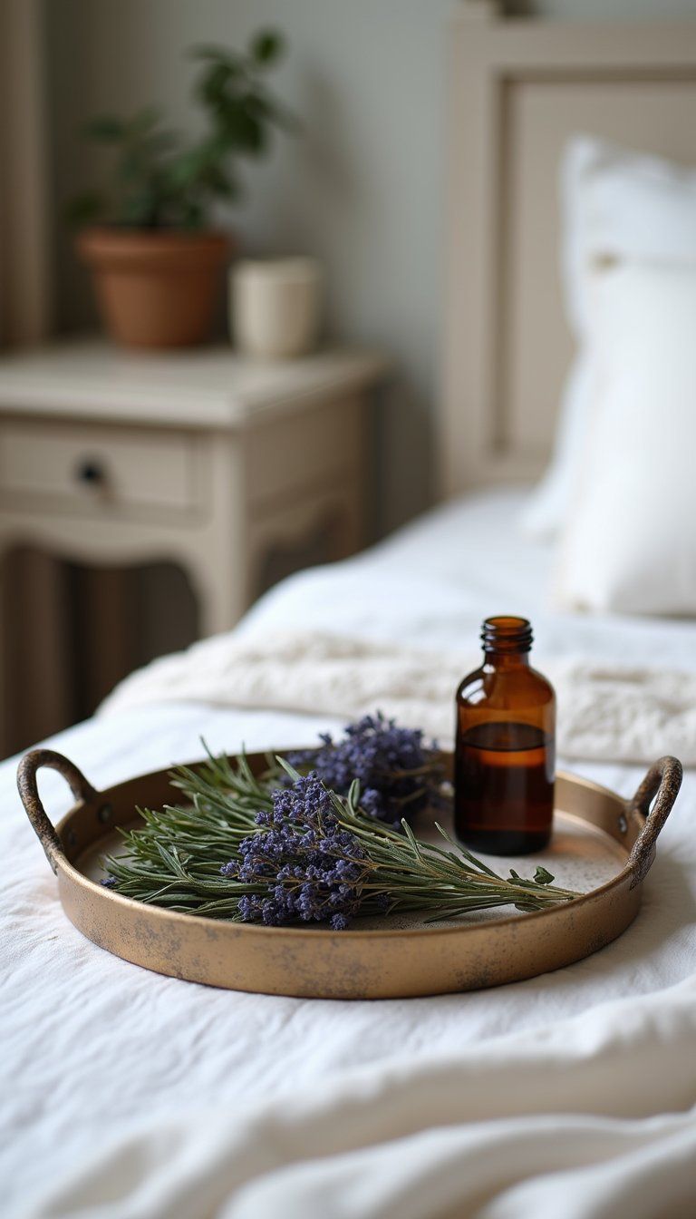 Lavender Bundle And Herb Apothecary Tray