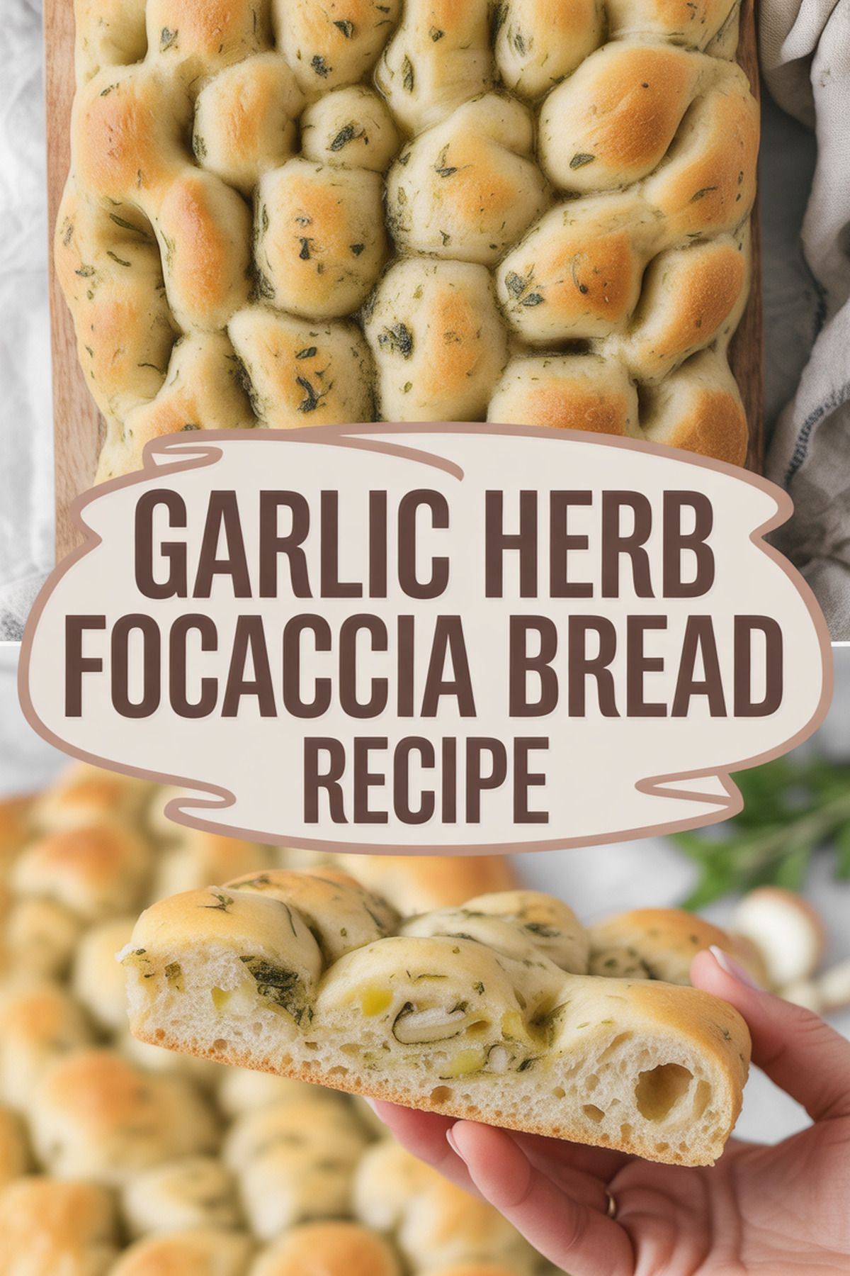 Garlic Herb Focaccia Bread Recipe recipe idea in stylish layout