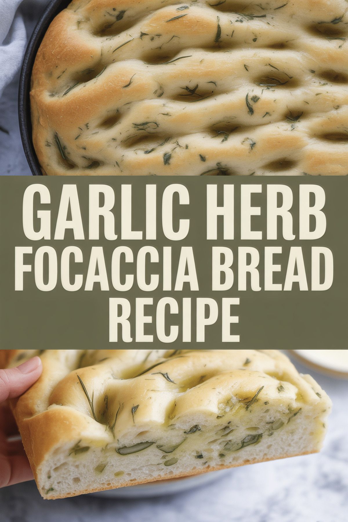 Garlic Herb Focaccia Bread Recipe recipe idea in stylish layout