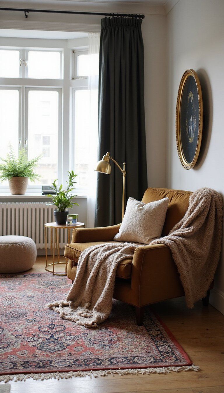 Faux Fur Throws And Layered Rugs For Warmth