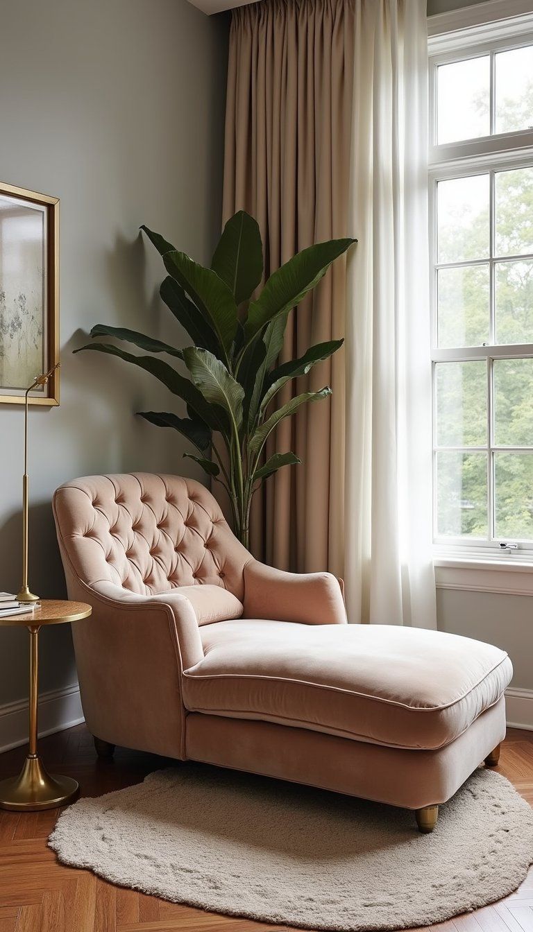 Tufted Chaise Lounge For Cozy Corners