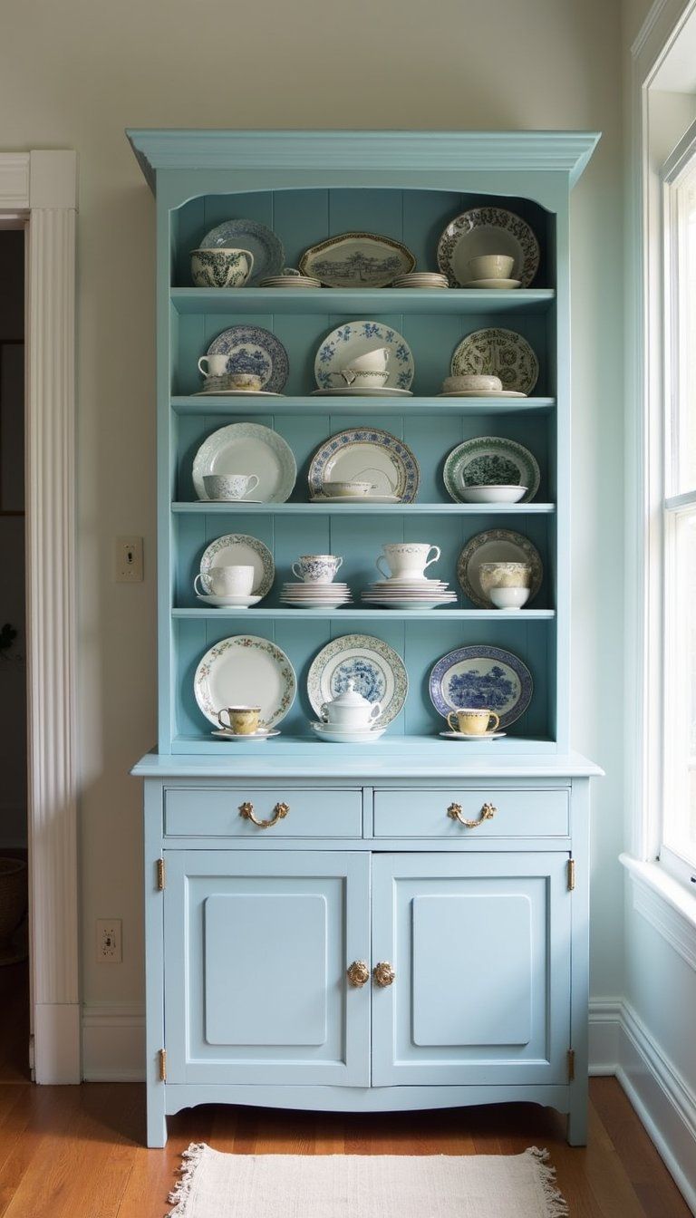 China Cabinet Styled With Everyday China