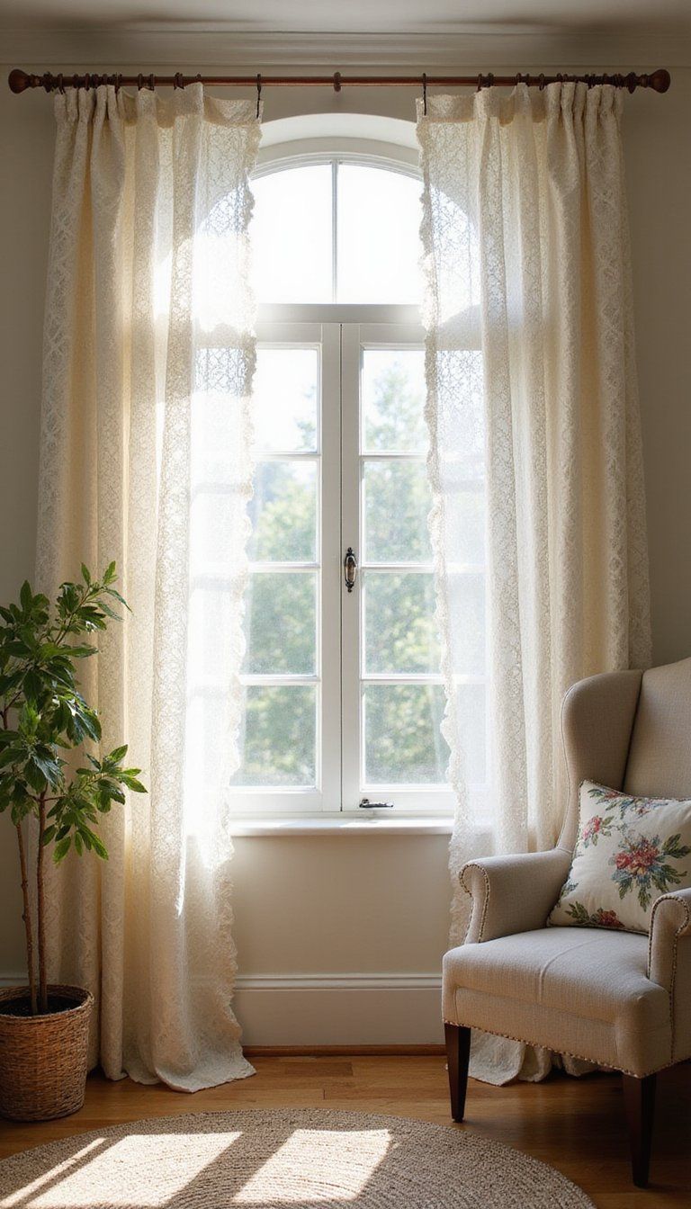 Lace Curtains For Soft Sunlit Windows