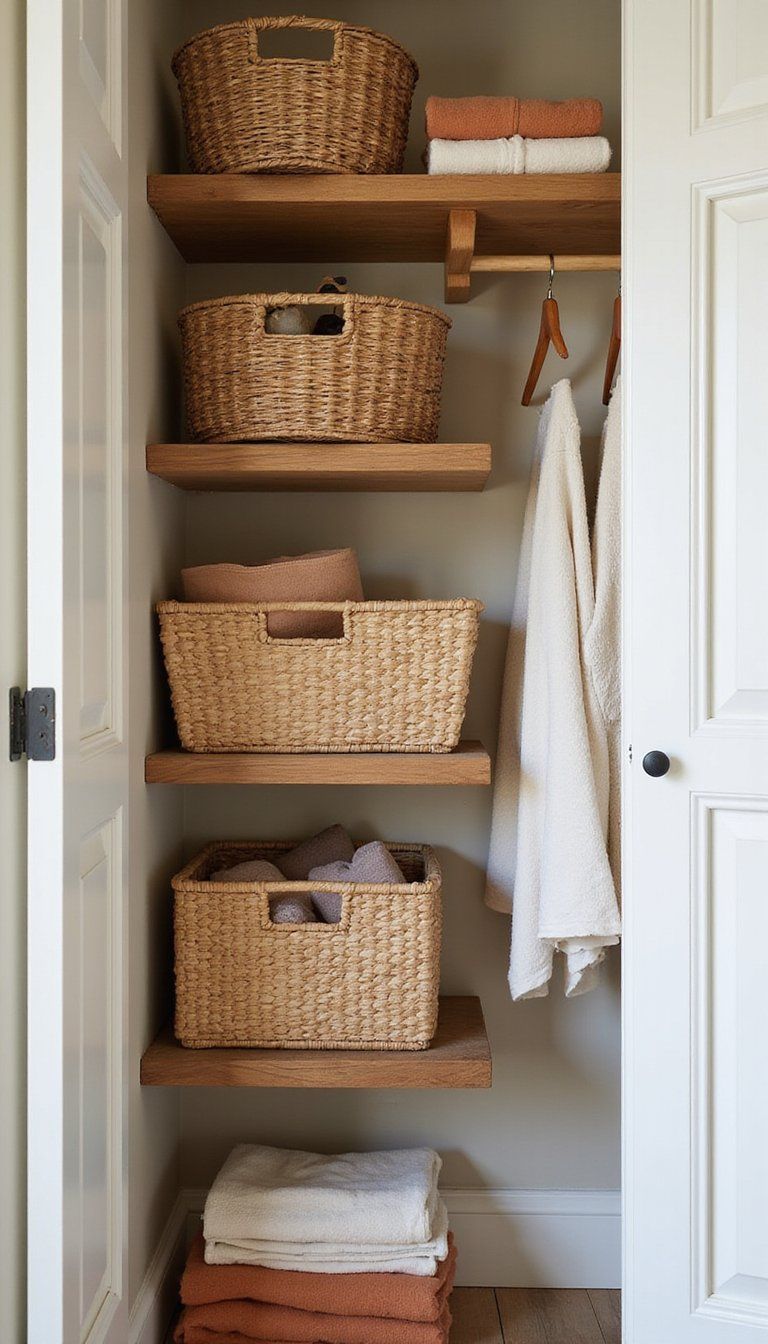 Bamboo Baskets For Warm Natural Tones
