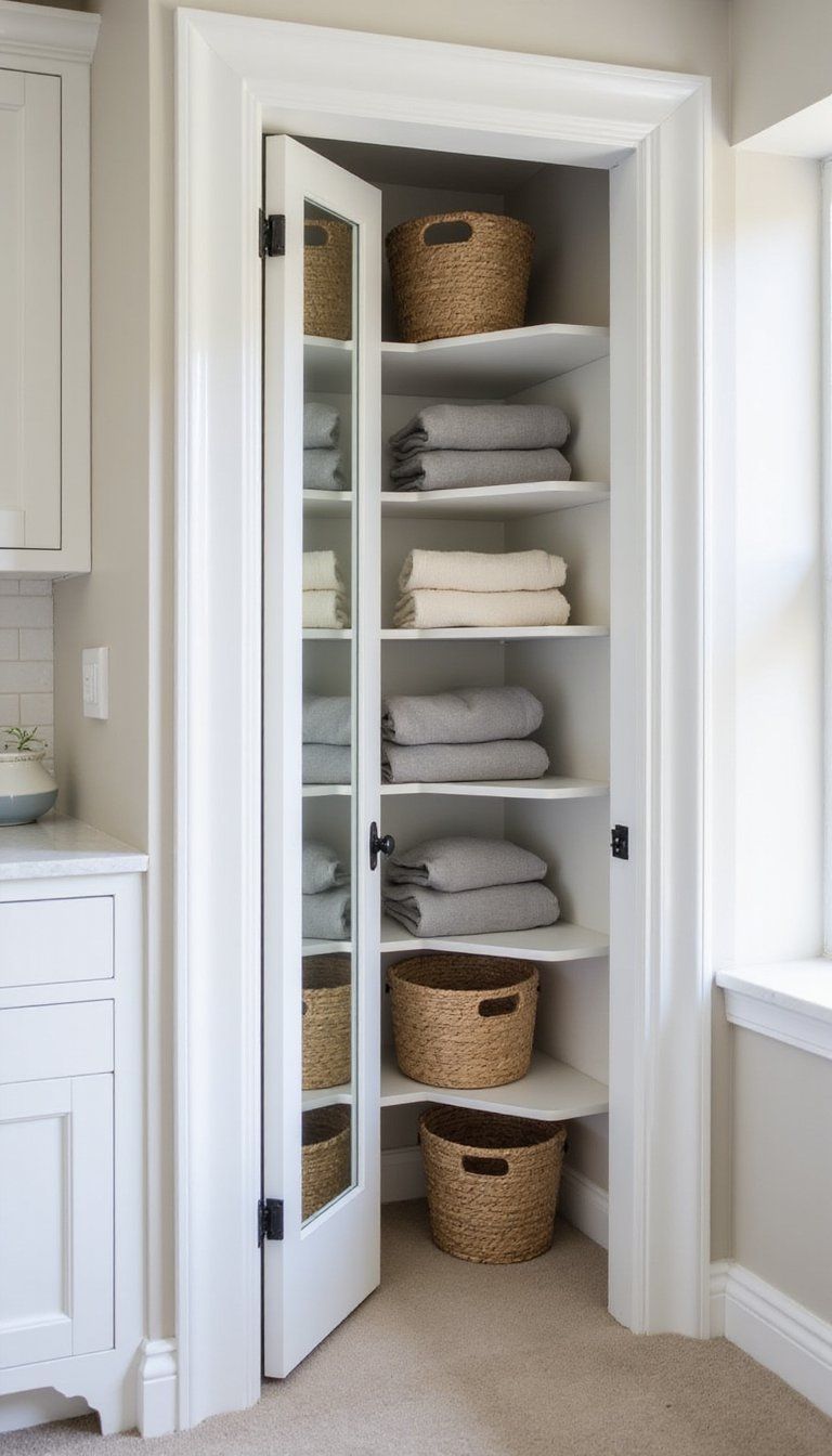 Mirrored Closet Door To Brighten Small Spaces