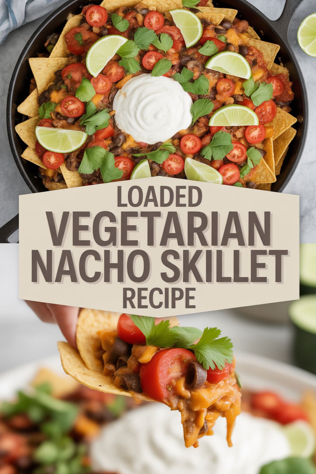 Loaded Vegetarian Nacho Skillet Recipe recipe idea in stylish layout