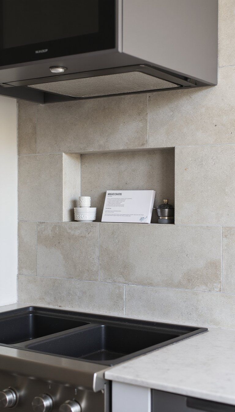 Narrow Hidden Groove Ledge For Streamlined Storage