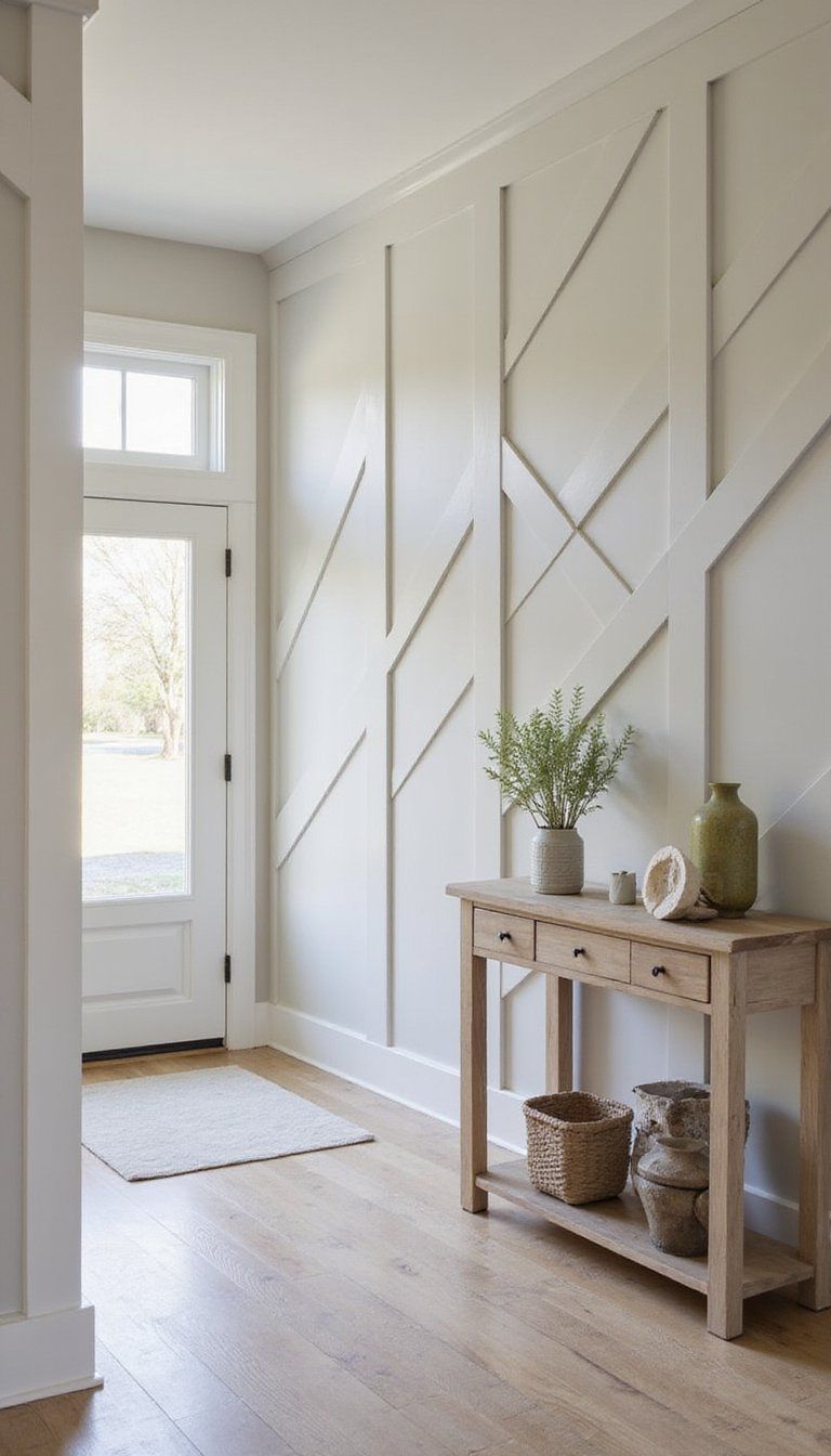 Angled Battens For Dynamic Modern Geometry