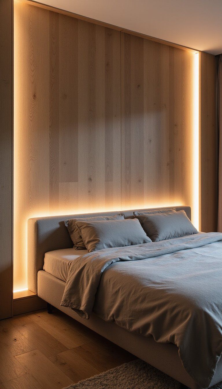 Backlit Battens With LED Cove Lighting Effect