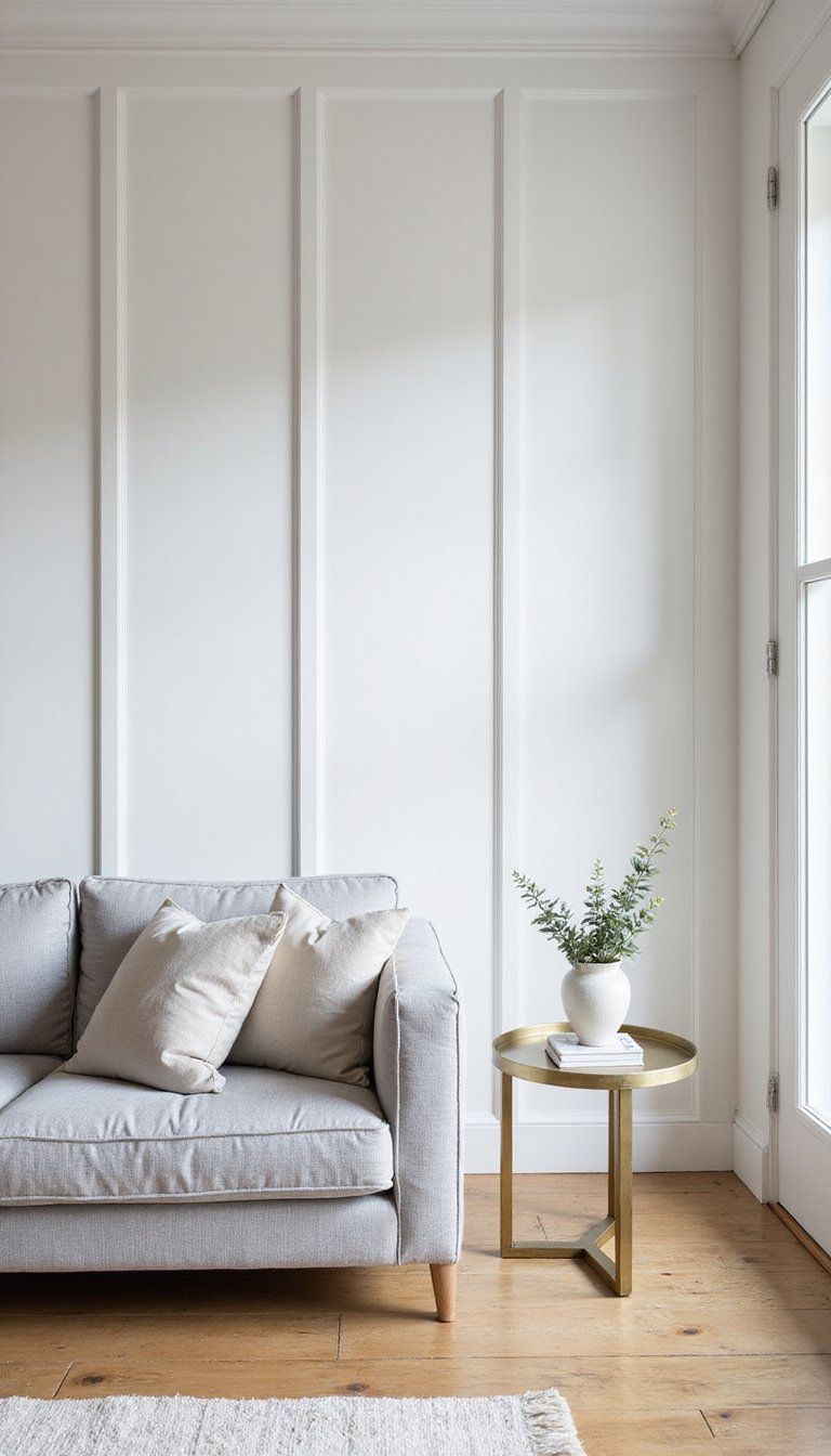 Crisp White Full-Height Board And Batten Accent