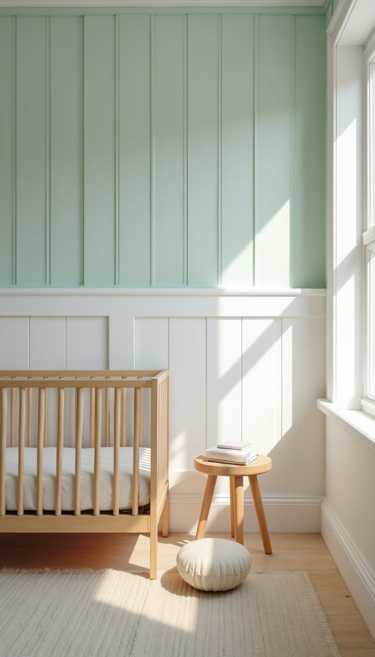 Mint Or Pastel Battens For Playful Nursery Accent