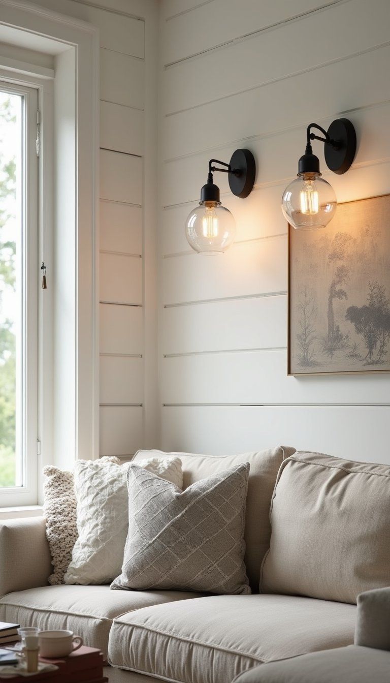 Black Metal Sconces For Farmhouse Ambient Light