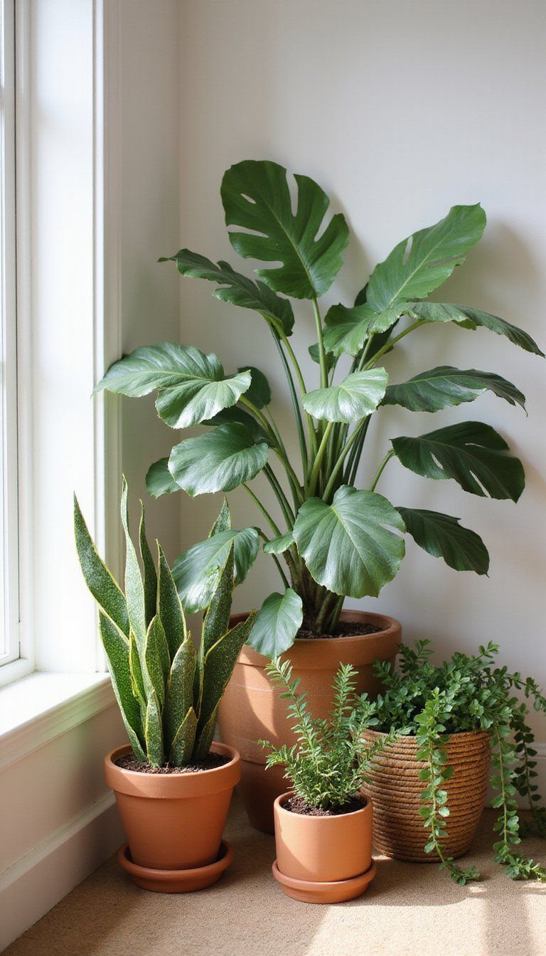 Greenery And Terracotta Pots For Organic Warmth
