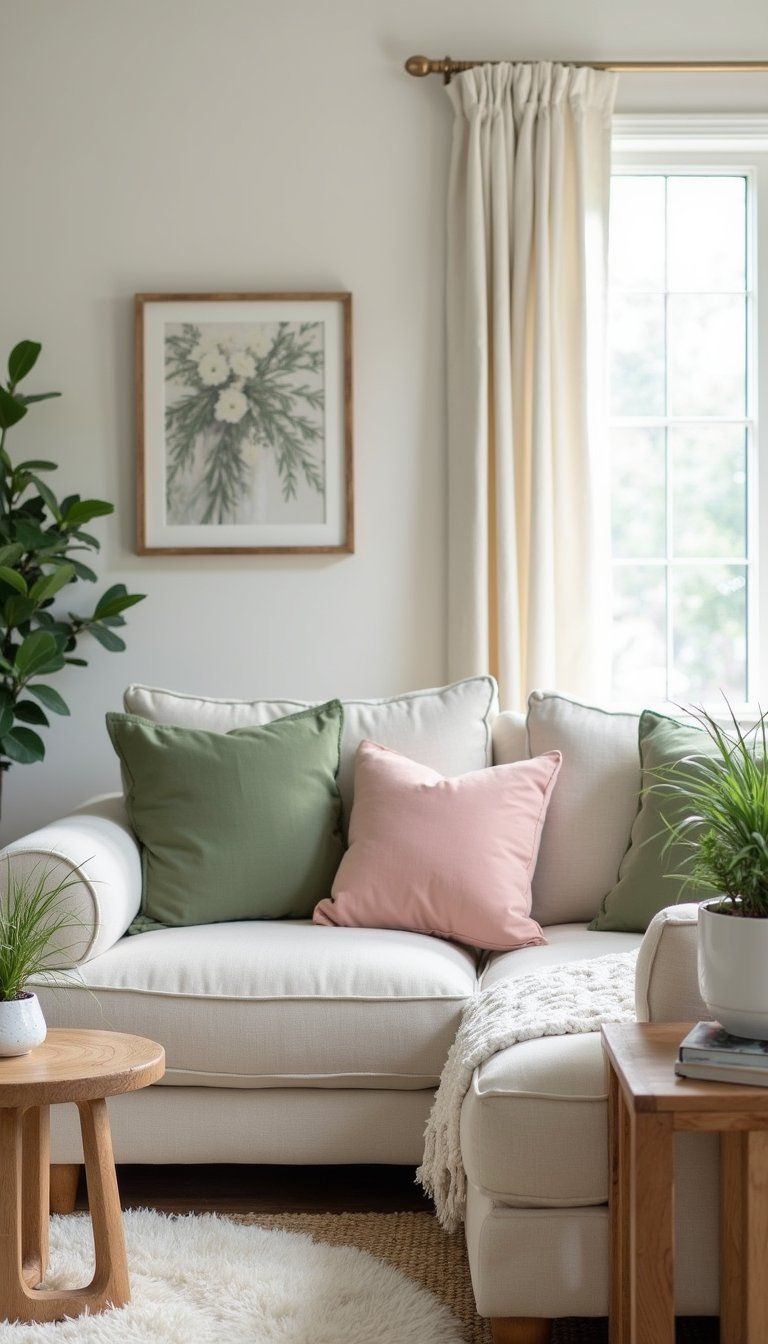 Soft Pastel Accents For Gentle Contrast