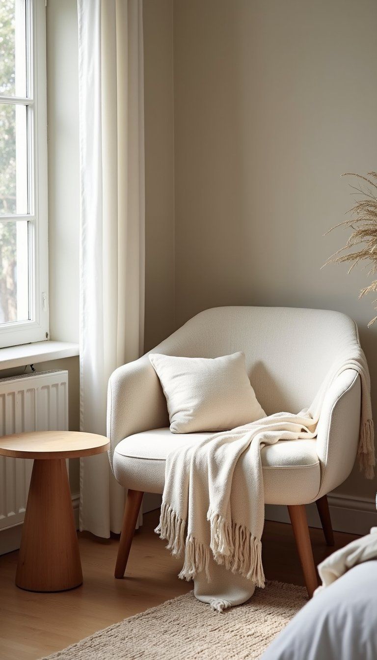 Bouclé Chair For Textural Corner Nook