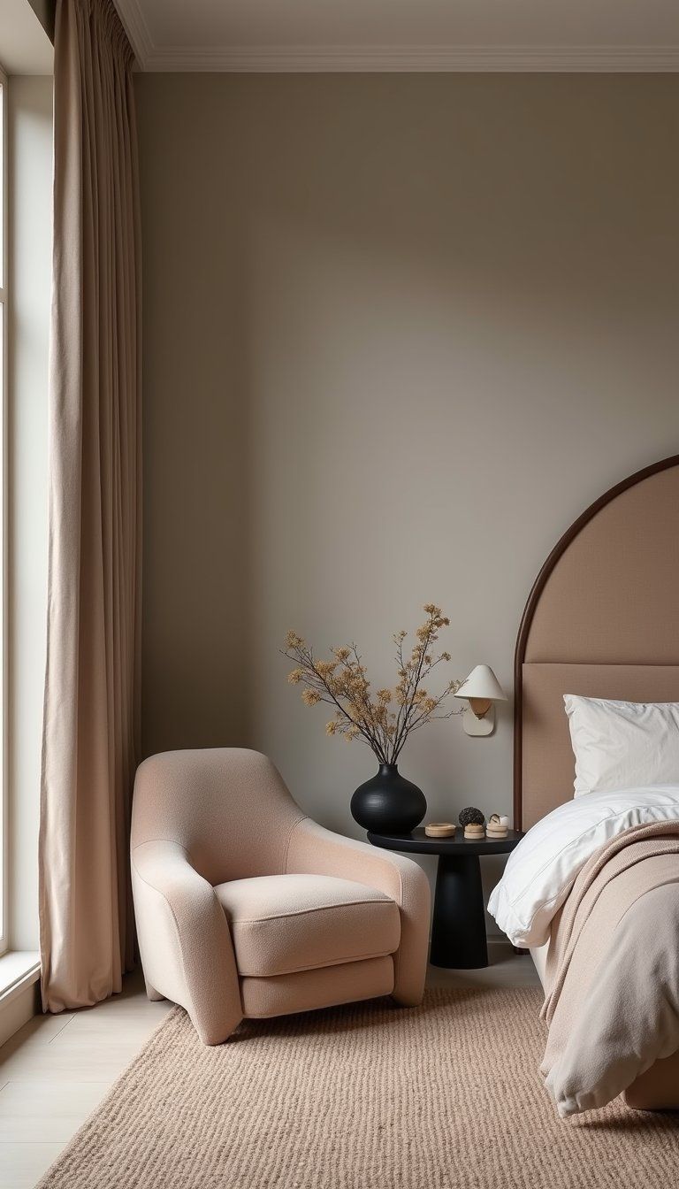 Curved Furniture To Soften Modern Lines