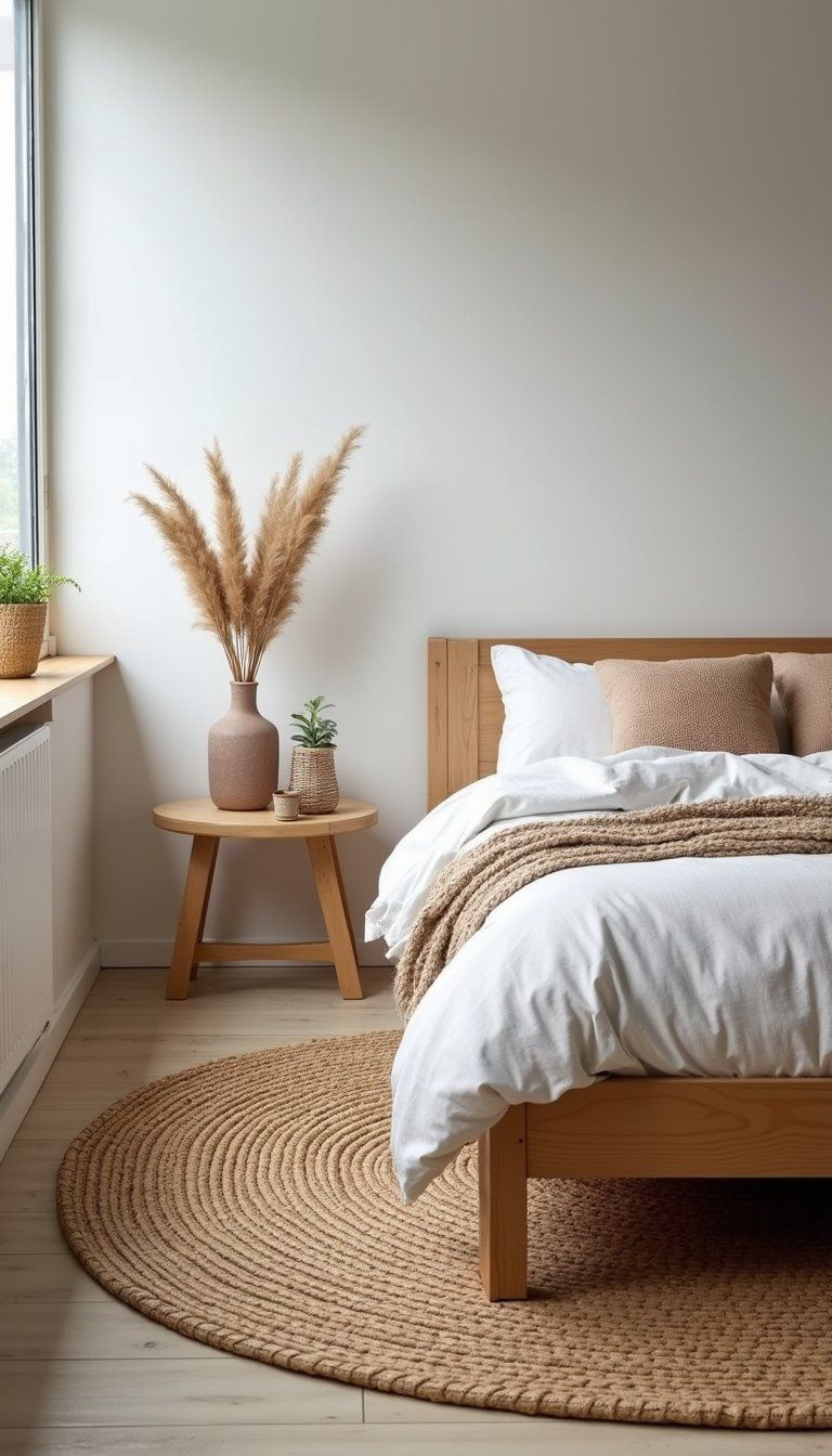 Layered Natural Rugs For Cozy Floor