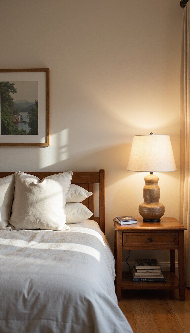 Soft Ambient Lighting With Linen Shades