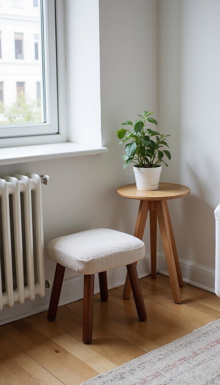 Mini Footstool For Petite Spaces And Apartments