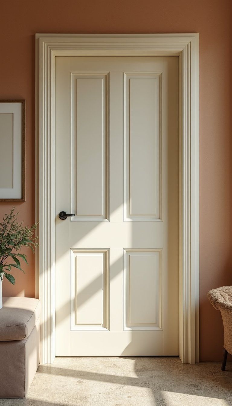 Creamy Off-White Classic Interior Door Finish