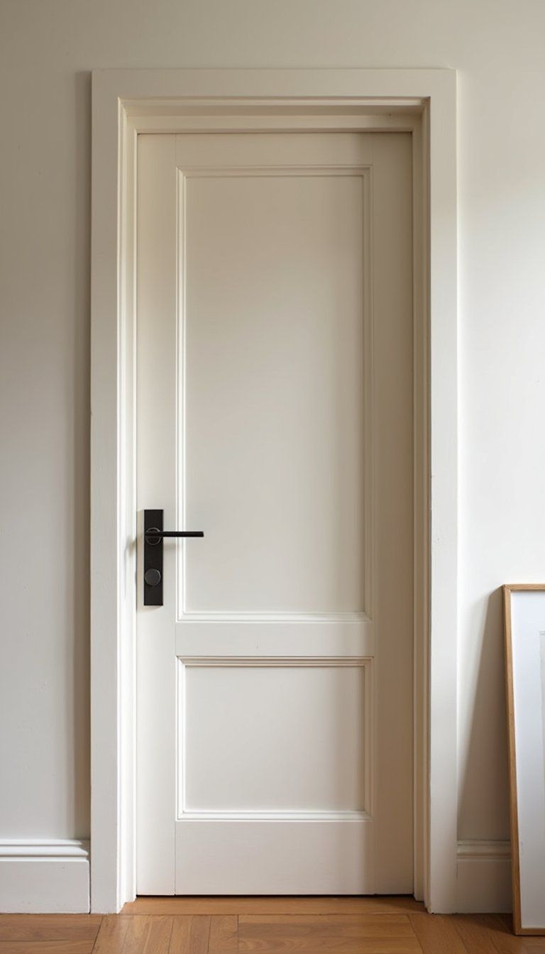 Seamless Wall-Matching Painted Door For Calm