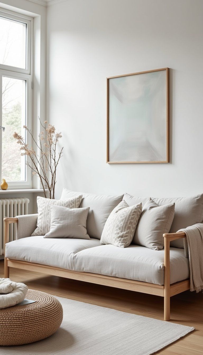 Scandinavian Minimal Mix With Subtle Pattern Pops