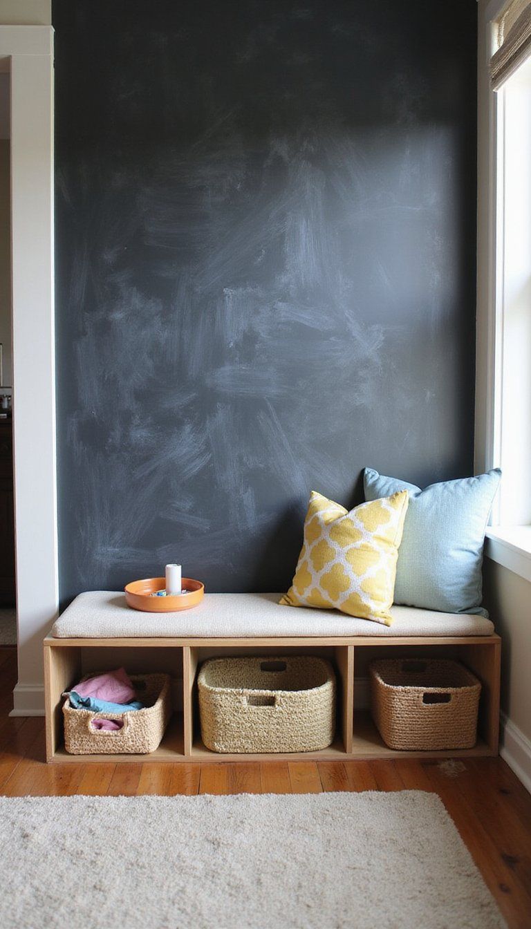 Chalkboard Peel Wallpaper For Creative Family Space