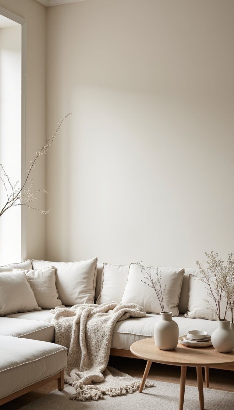 Soft Linen Texture For Minimalist Living Room