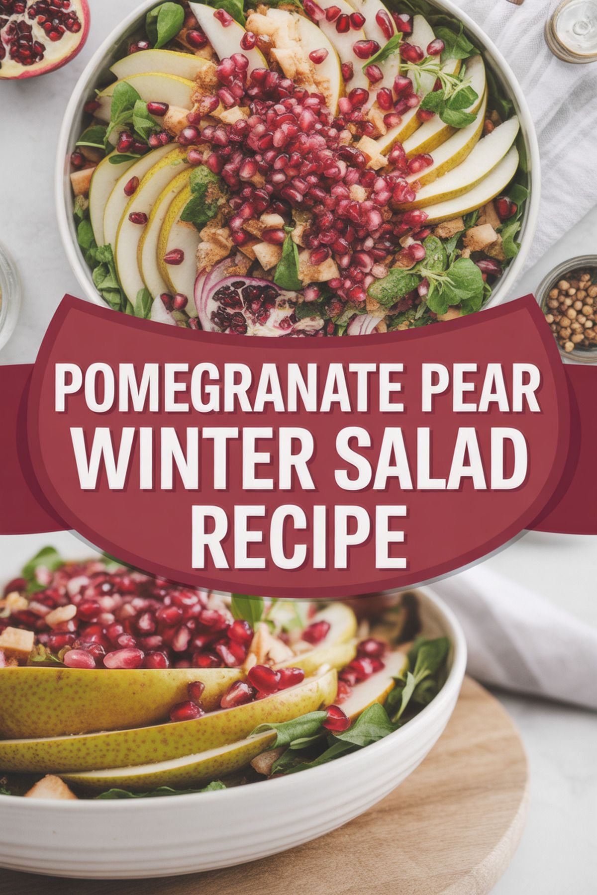 Pomegranate Pear Winter Salad Recipe recipe idea in stylish layout