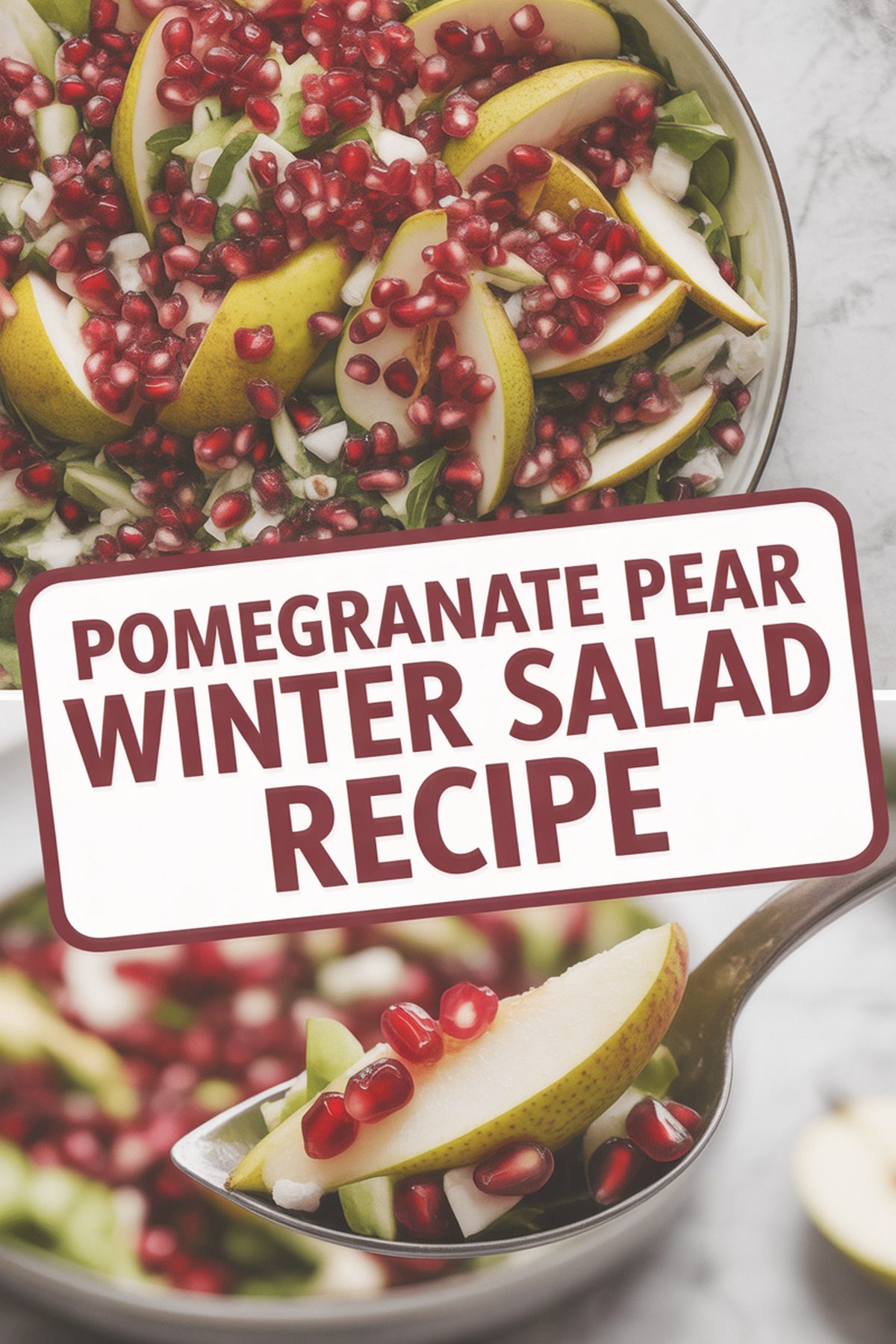 Pomegranate Pear Winter Salad Recipe recipe idea in stylish layout