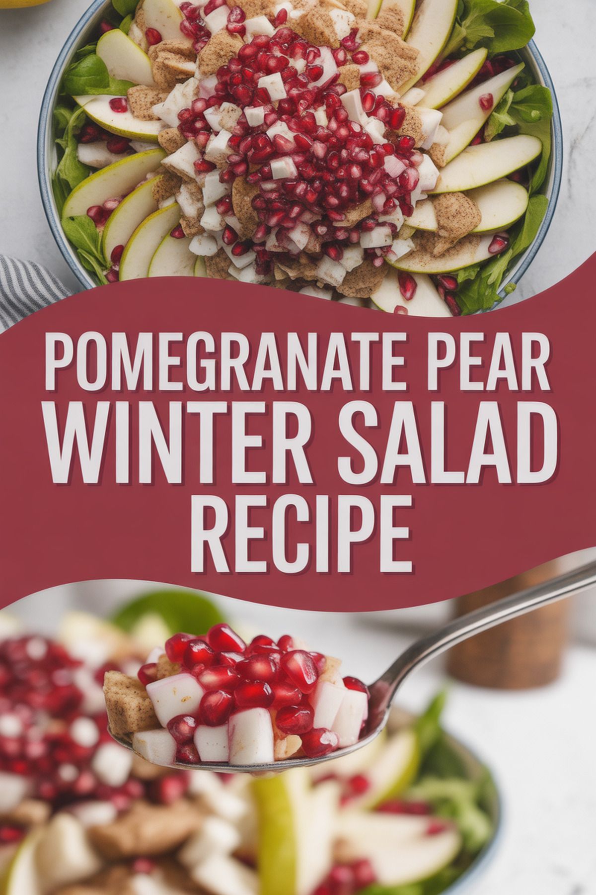 Pomegranate Pear Winter Salad Recipe recipe idea in stylish layout