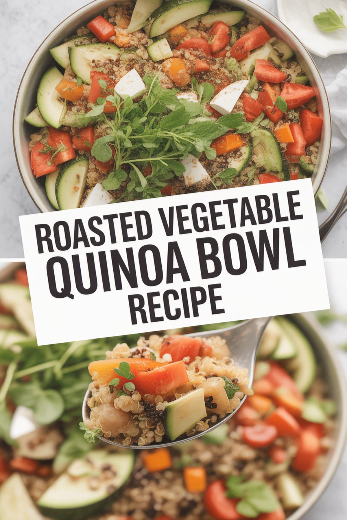 Roasted Vegetable Quinoa Bowl Recipe recipe idea in stylish layout