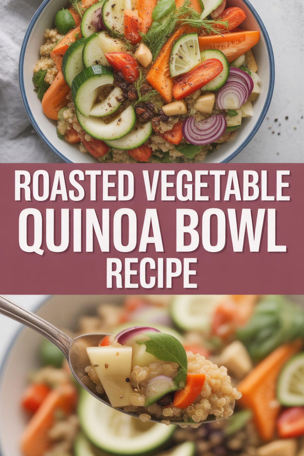 Roasted Vegetable Quinoa Bowl Recipe recipe idea in stylish layout