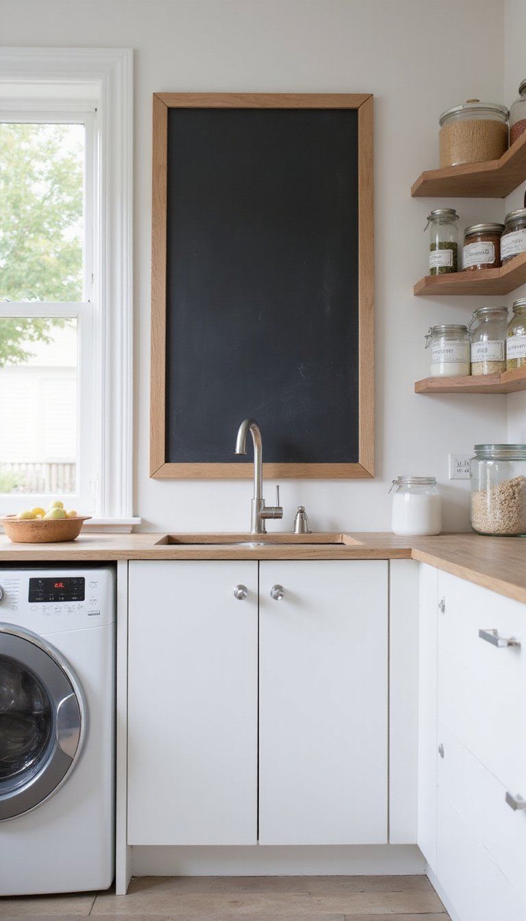 Chalkboard Labeling System For Family Routines