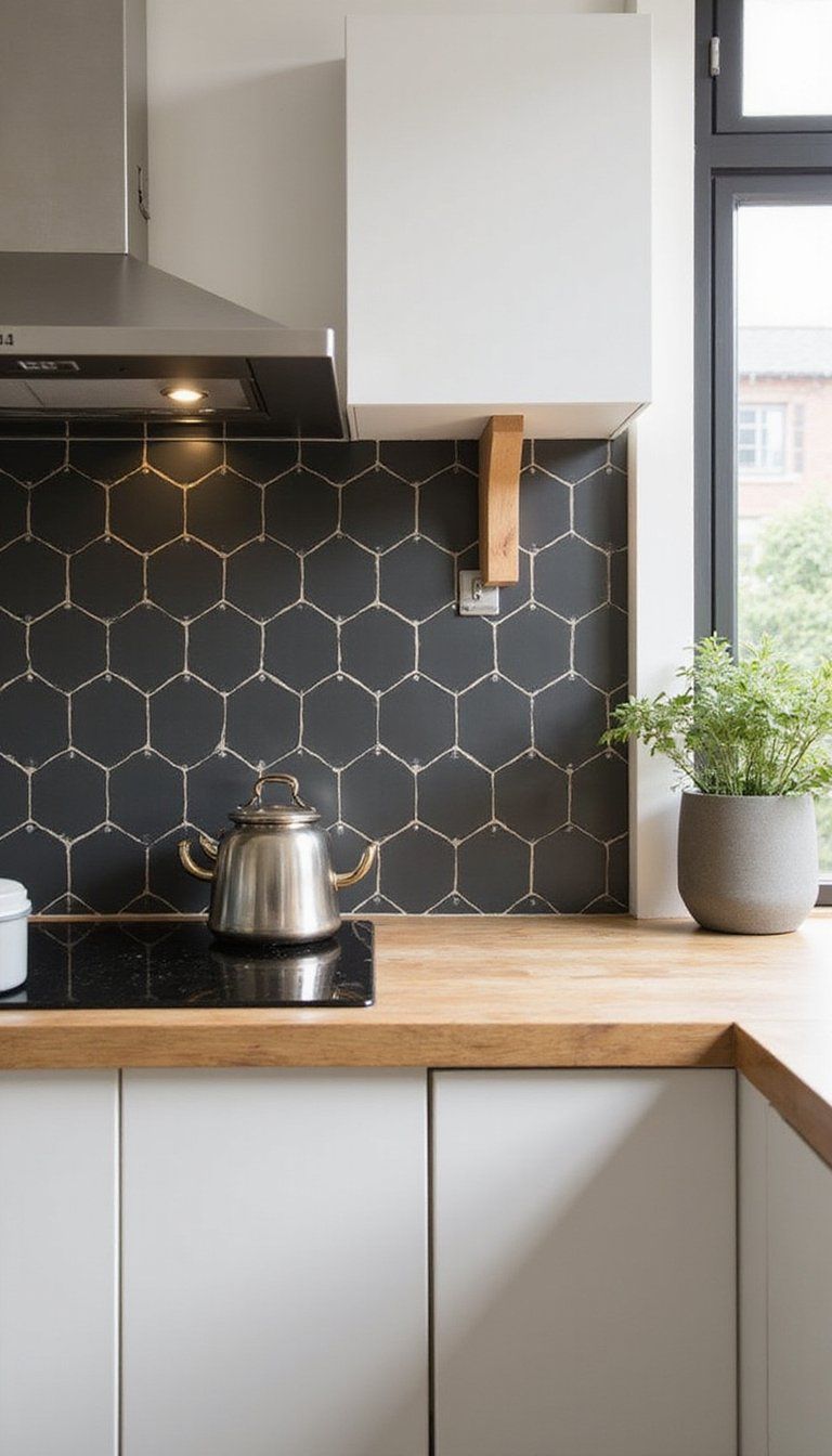 Add A Peel-On Tile Backsplash For Instant Drama