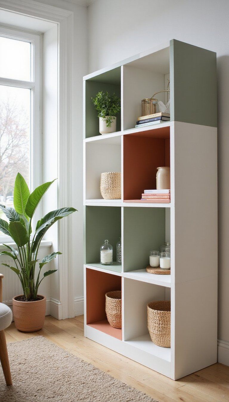 Painted Kallax Cubes For Colorful Storage