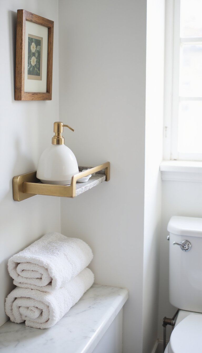 Railing Shelf For Bathroom Essentials Upgrade