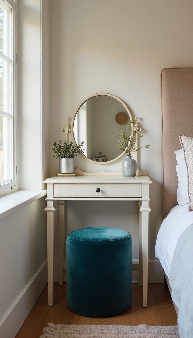 Turn A Simple Table Into A Chic Vanity