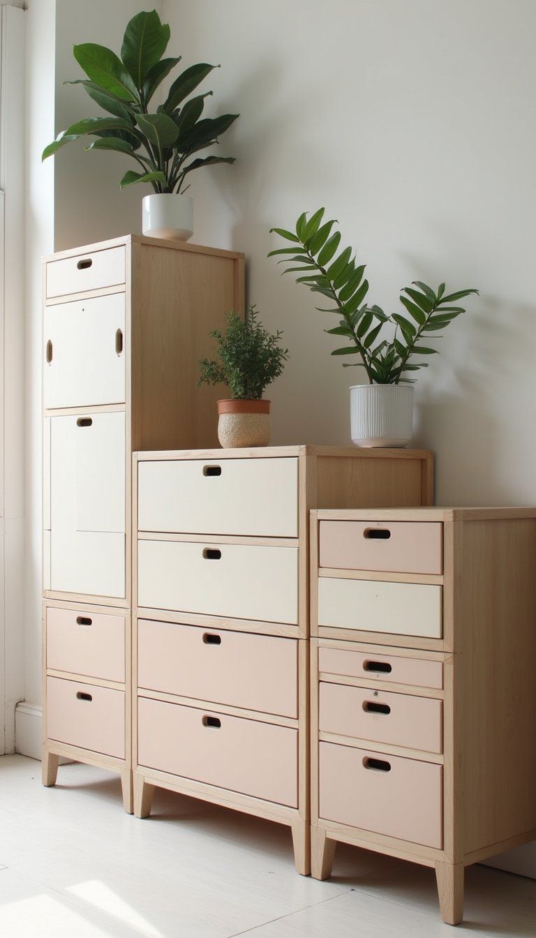 Turn Drawer Units Into Stylish Room Dividers