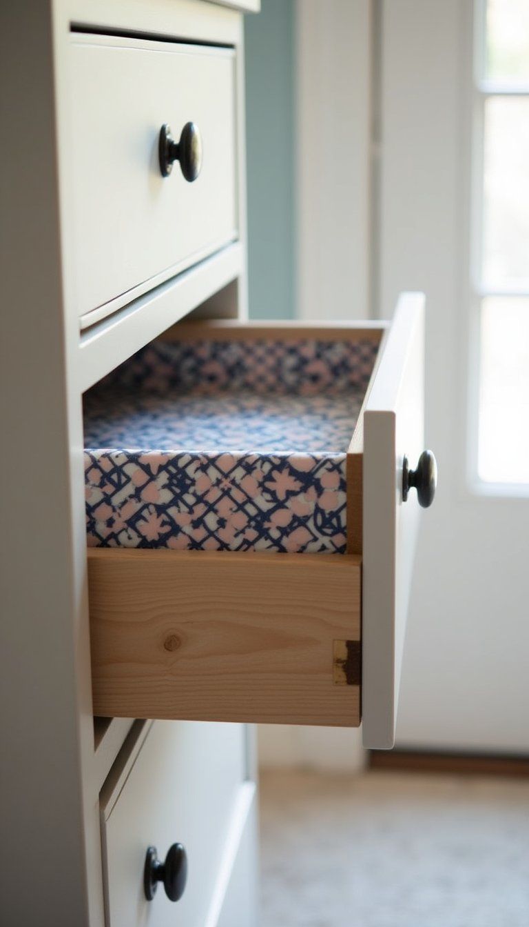 Wallpaper Drawer Liners For Subtle Surprise