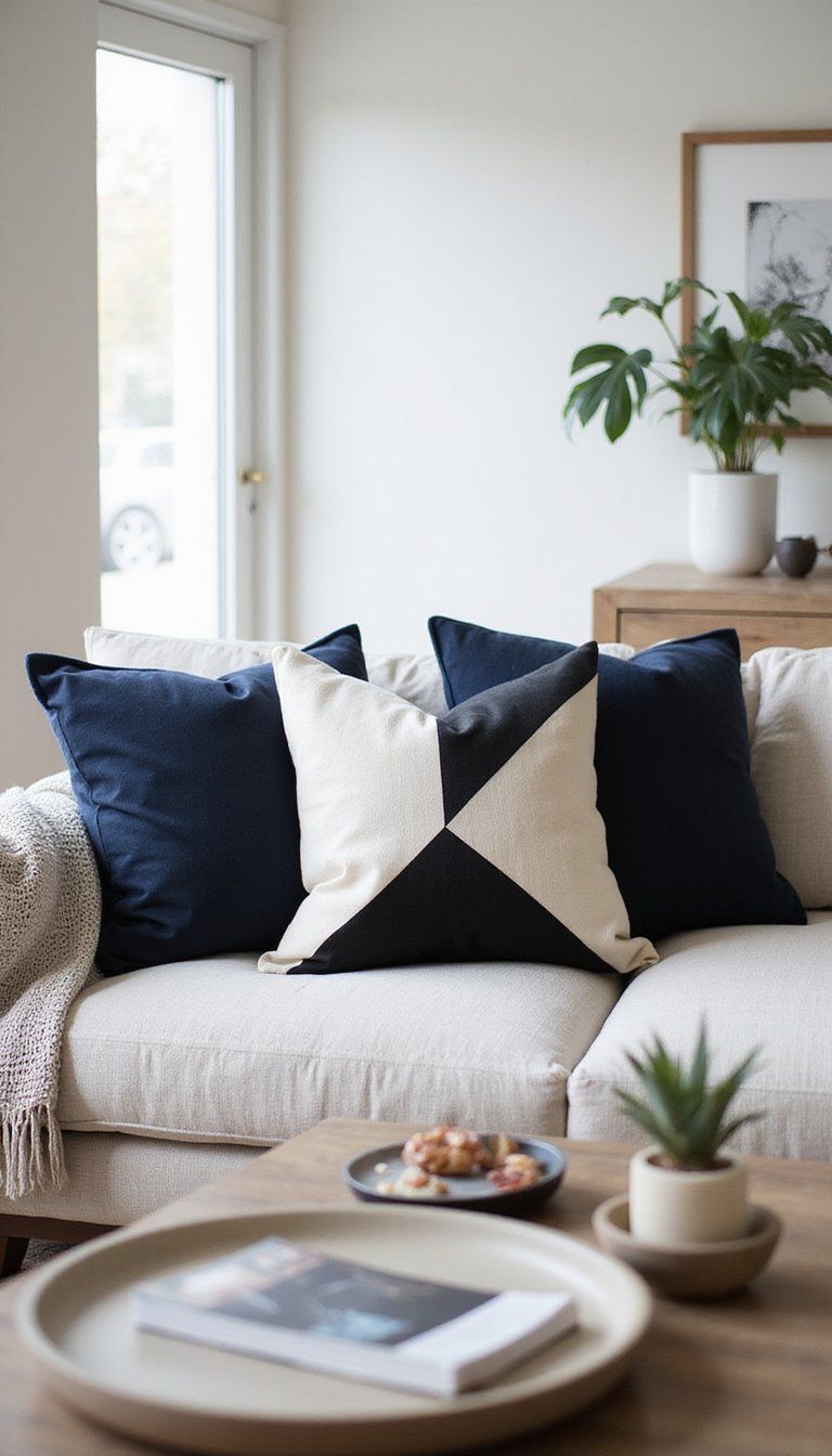 Graphic Geometric Shapes For Bold Sofas