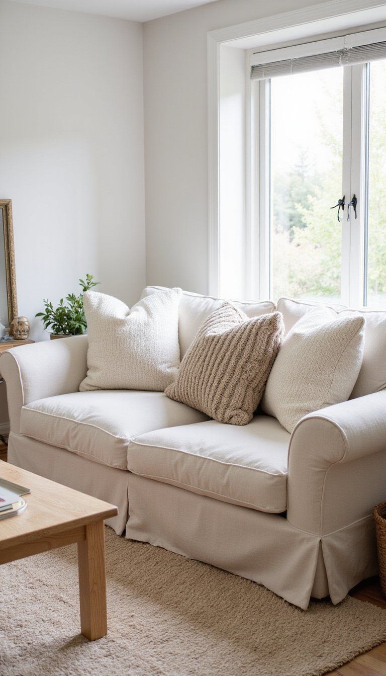 Neutral Linen And Knit Pillow Mix