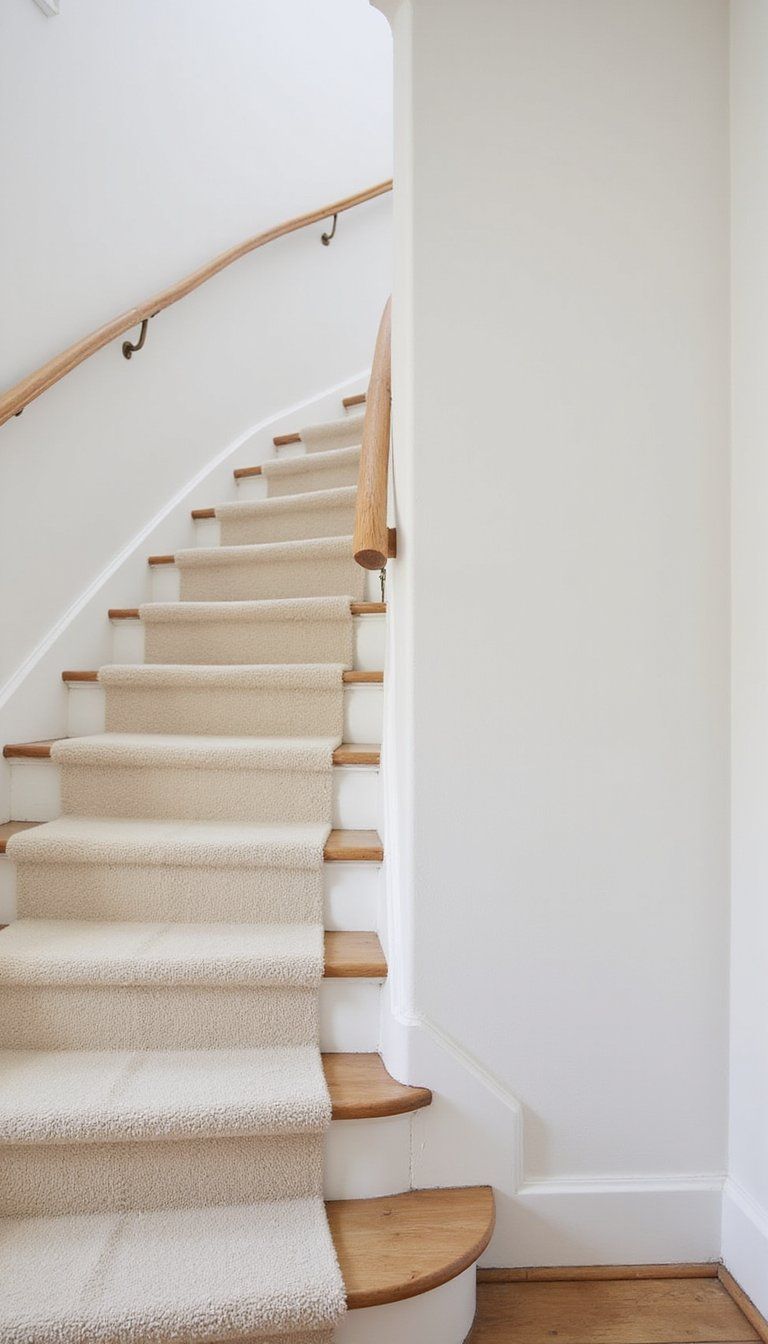 Bouclé Runner For Textured Luxe Staircase